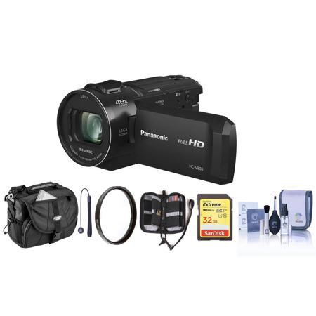 Panasonic HC-V800 Full HD Wireless Camcorder With Free Accessory Bundle