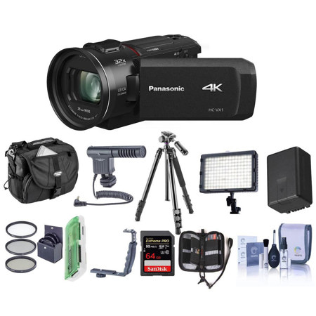 Panasonic HC-VX1K 4K Camcorder With Premium Accessory Bundle