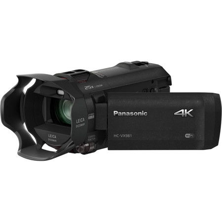 Panasonic HC-VX981K 4K HD Camcorder w/4K Photo Capture, Wi-Fi - Refurbished