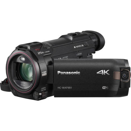 Panasonic HC-WXF991K 4K Ultra HD Camcorder with Wi-Fi, Built-In Multi Scene Twin Camera and Electronic Viewfinder, Black