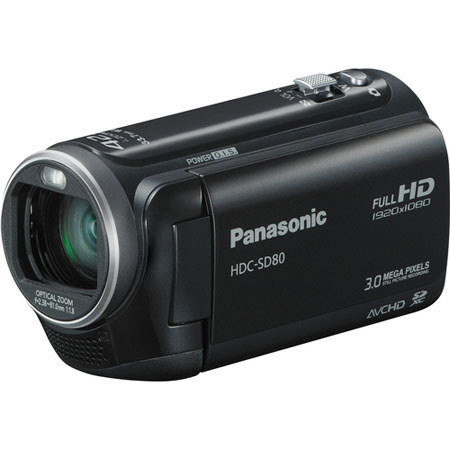 Panasonic HDC-SD80/K Camcorder Black Bundle