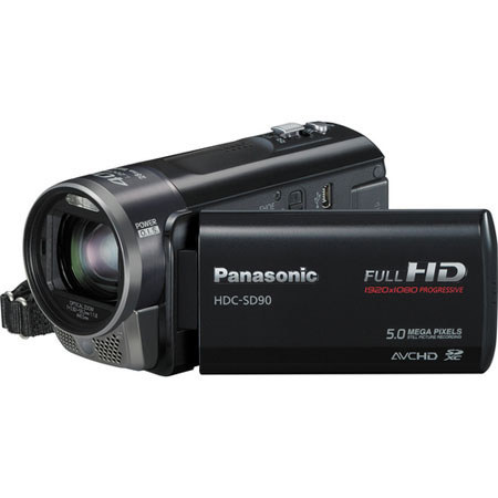 Panasonic HDC-SD90K High Definition Camcorder -BUNDLE- w/16GB,Case,Cleaning kit
