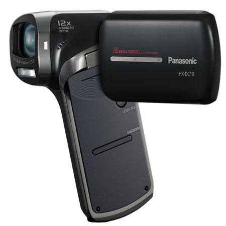 Panasonic HX-DC10 HD Dual Camcorder Black Bundle