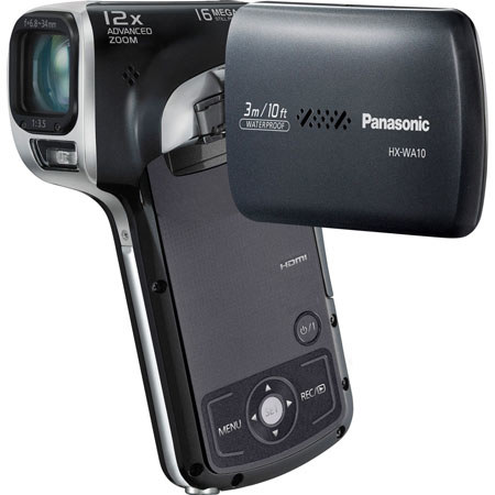 Panasonic HX-WA10 16MP HD Dual Camcorder, Black