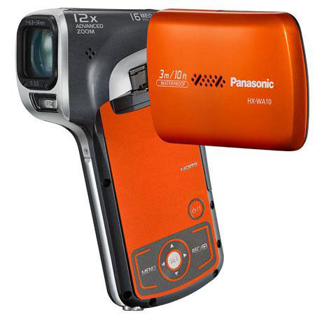 Panasonic HX-WA10 16MP HD Dual Camcorder Orange Kit