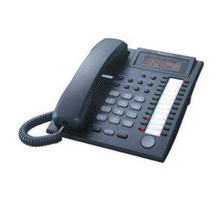 Panasonic KX-T7736 Hybrid System Corded Telephone, Black