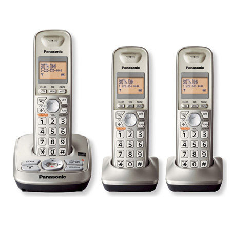 Panasonic KX-TG4223N Dect 6.0 Plus Cordless Answering System with 3 Handsets