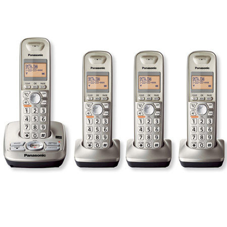 Panasonic KX-TG4224N Dect 6.0 Plus Cordless Answering System with 4 Handset
