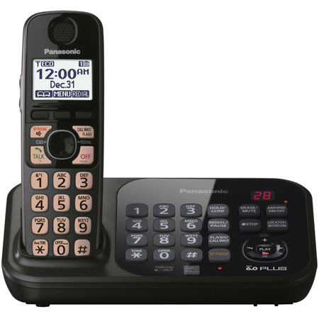 Panasonic KX-TG4741B Expandable Digital Cordless Answering System with Handsets