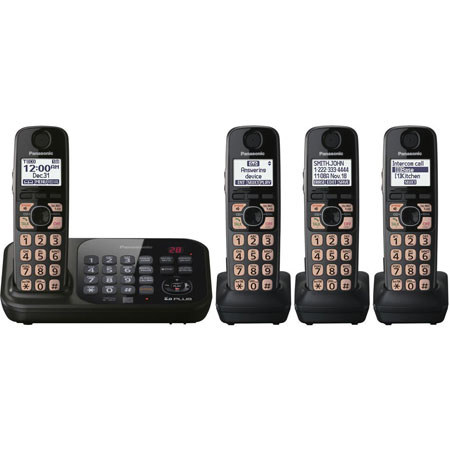 Panasonic KX-TG4744B Expandable Digital Cordless Answering System