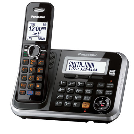 Panasonic KX-TG6841B Expandable Digital Cordless Answering System with Handset