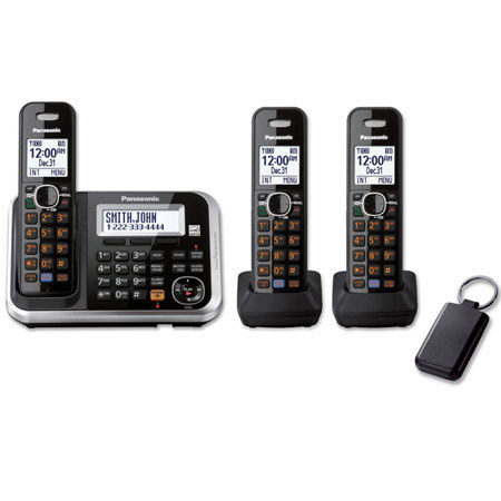 Panasonic KX-TG6873B Digital Cordless Answering System with 3 Handsets