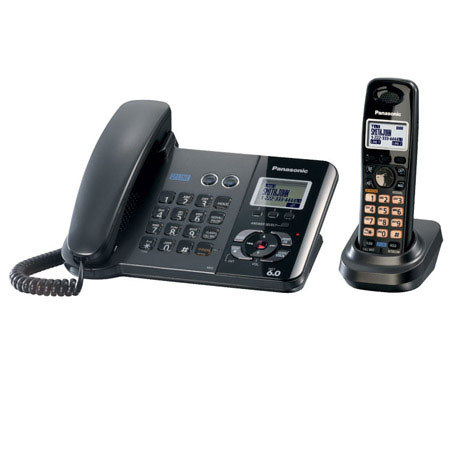 Panasonic KX-TG9391T 2-Line Corded/Cordless Answering System with 1 Handset