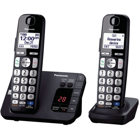 Panasonic KX-TGE232 Expandable Cordless Phone, 2 Handsets