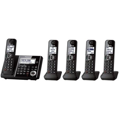 Panasonic KX-TGF345 Cordless Phone and Answering Machine, 5 Handsets
