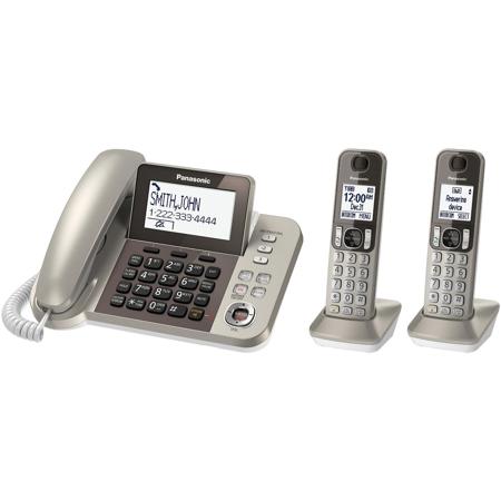 Panasonic KX-TGF352 Phone and Answering, 2 Cordless Handsets, Champagne Gold