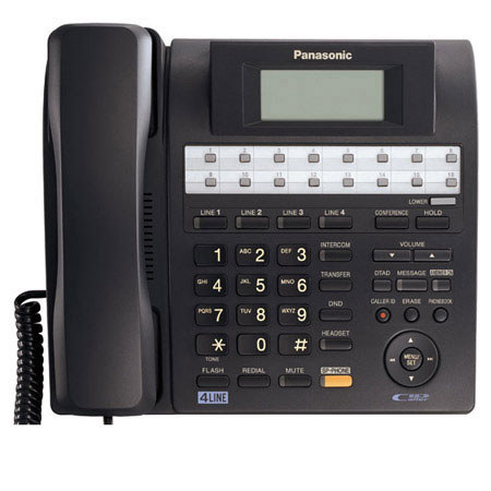 Panasonic KX-TS4300 4-Line Integrated Phone System, Black