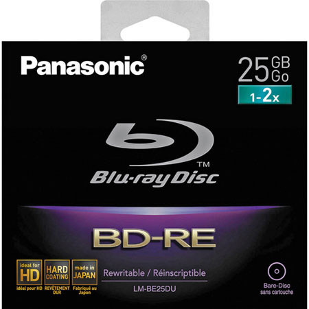 Panasonic LM-BE25DU BD-RE 25GB Blu-ray Recordable Disc