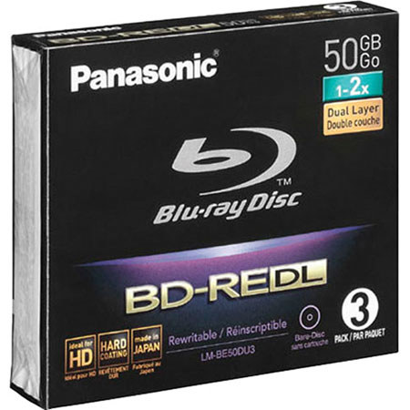 Panasonic LMBE50DU3 50GB Dual Layer 2x Blue-ray Disc