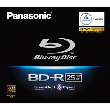 Panasonic 25GB 6x Speed Recordable Blu-ray Disc