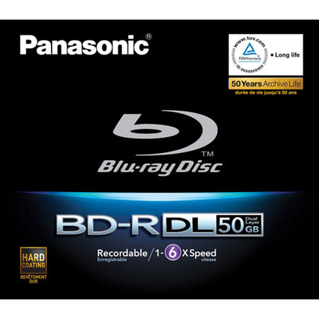 Panasonic 50GB 6x Speed Recordable Blu-ray Disc