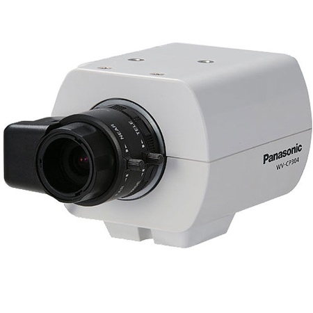 Panasonic WV-CP314 650 TVL IR Fixed Analog Color Box Camera Pack, 2.8-12mm Lens