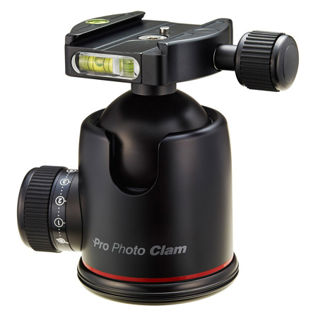 Photo Clam Pro Series Pro 50NS Ballhead, 126 lbs Capacity