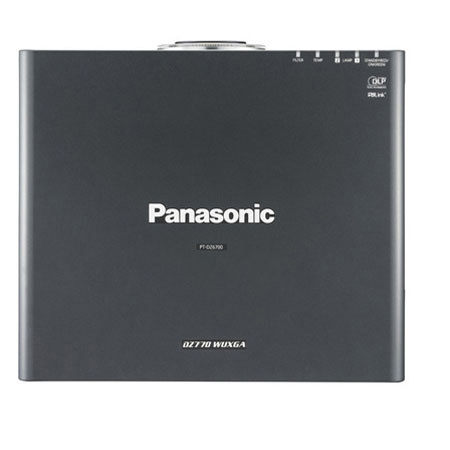 Panasonic PT-DZ770UK 1-Chip DLP Projector with Lens, Black