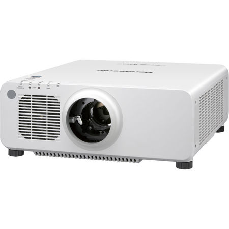 Panasonic PT-RW730LWU WXGA Solid Shine 1-Chip DLP Laser Projector, 1280x800, 7200 Lumens, Lens Not Included, White