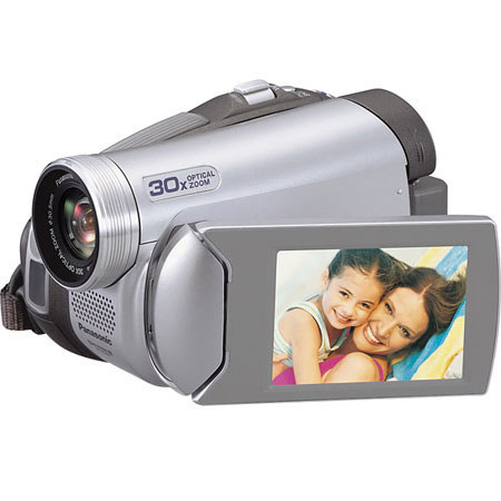 Panasonic PV-GS29 Ultra-Compact Digital Palmcorder Camcorder with Color Viewfinder, 2.5" LCD Screen, 30x Optical & 1000x Digital Zoom