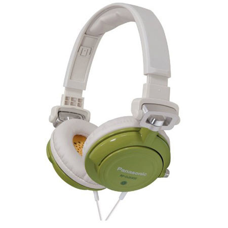 Panasonic RPJS400 DJ Street Model Headphones, Green