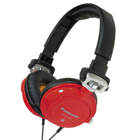 Panasonic RPJS400 DJ Street Model Headphones, Red