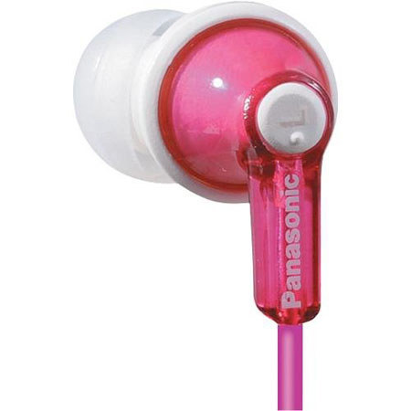 Panasonic RP-HJE120 Earbud Headphone, Pink