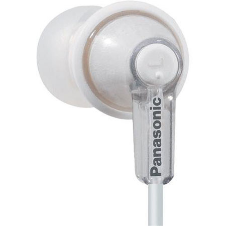 Panasonic RP-HJE120 ErgoFit Binaural Earphone, Silver