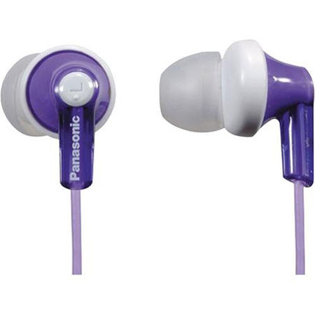Panasonic RP-HJE120 ErgoFit Binaural Earphone, Violet
