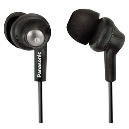 Panasonic RP-HJE280 ErgoFit Binaural Earphone, Black
