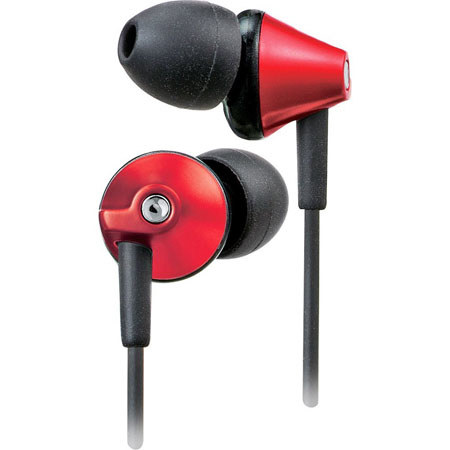 Panasonic RP-HJE290 In-Ear Stereo Headphones, Red