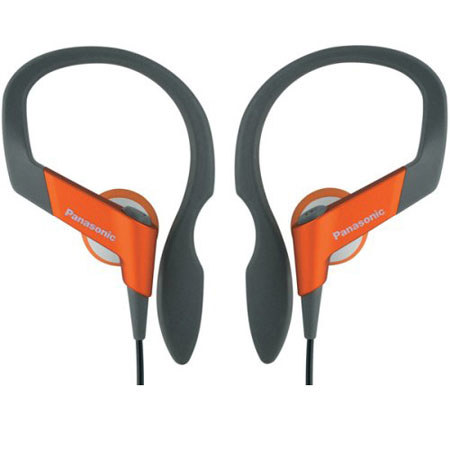 Panasonic RP-HS33 Sport Clip Headphone, Orange