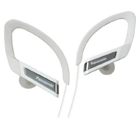 Panasonic RP-HSC200 Sports Clip Stereo Earphones, Wht