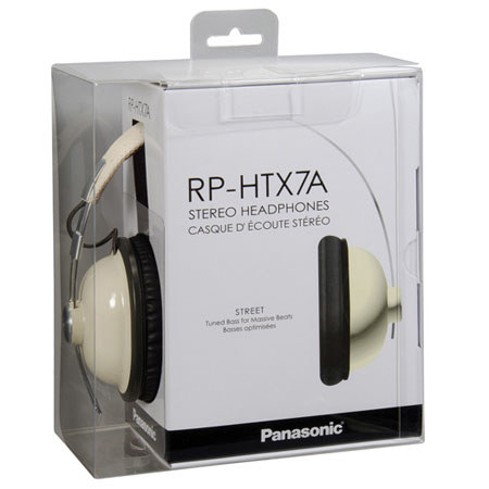 Panasonic Retrostyle Monitor Stereo Headphones, Cream