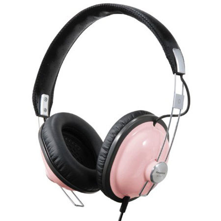 Panasonic RP-HTX7 Around-Ear Stereo Headphones, Pink