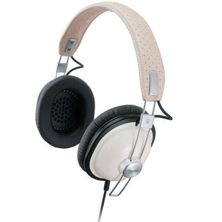 Panasonic RP-HTX7 Around-Ear Stereo Headphones, White