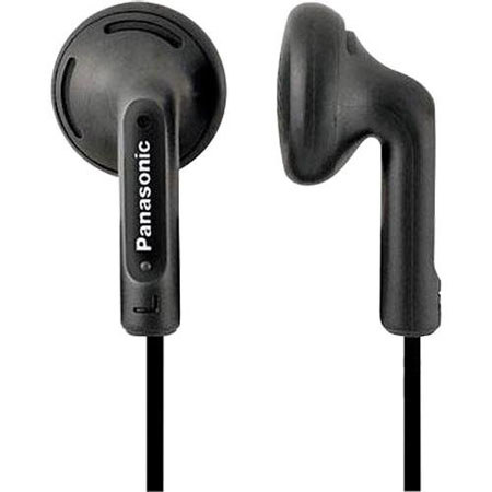 Panasonic RP-HV108 Stereo Ear Buds Volume Control, Bk