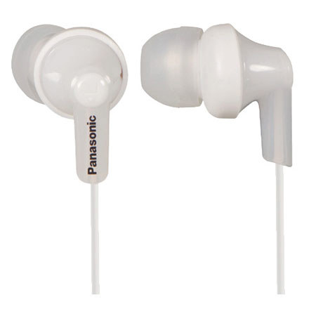 Panasonic RP-TCM120 In-Ear Stereo Headphones, White