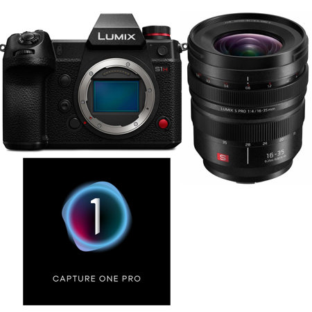 Panasonic Lumix DC-S1H Mirrorless Camera with 16-35mm Lens with Capture One