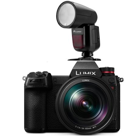 Panasonic LUMIX S1R Mirrorless Camera with S 24-105mm f/4 O.I.S Lens W/FP Flash