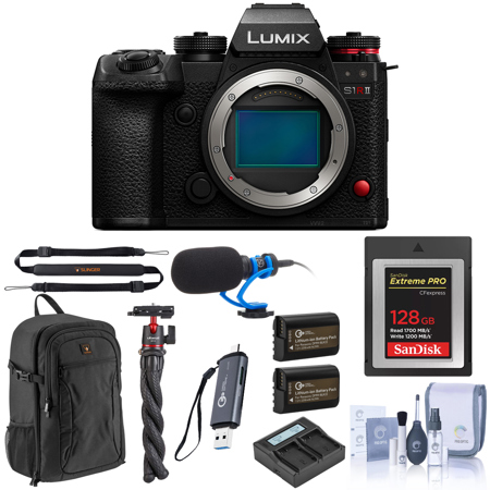 Panasonic LUMIX S1RII Mirrorless Camera, Bundle with Accessory Kit