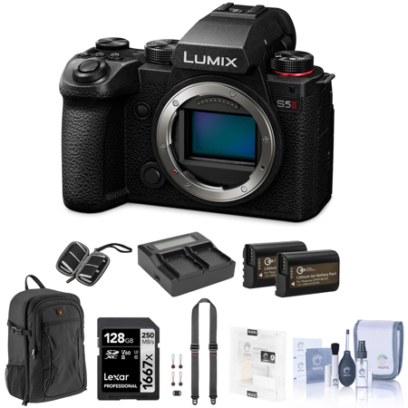Panasonic LUMIX S5II Mirrorless Camera, Bundle with Accessory Kit