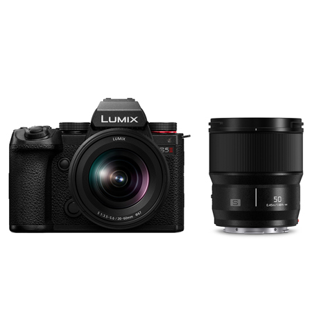Panasonic LUMIX S5II Camera with 20-60mm f/3.5-5.6 & 50mm f/1.8 Lenses
