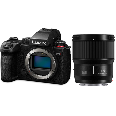 Panasonic LUMIX S5II Mirrorless Camera with 85mm f/1.8 Lens